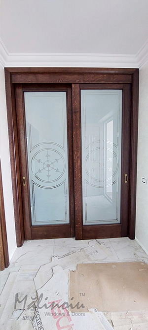Tecuci : Uși de interior model RONDO, esență lemn de stejar