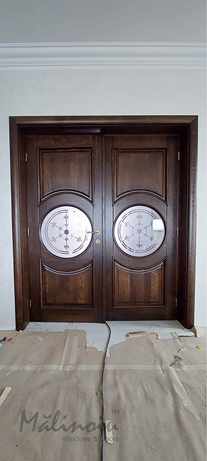 Tecuci : Uși de interior model RONDO, esență lemn de stejar
