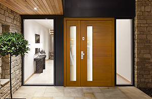 Exterior doors laminated wood